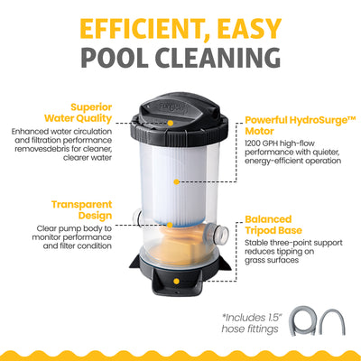 Funsicle 24 Ft Oasis Designer Lap Above Ground Pool w/ Pump, Dark Herringbone - VMInnovations
