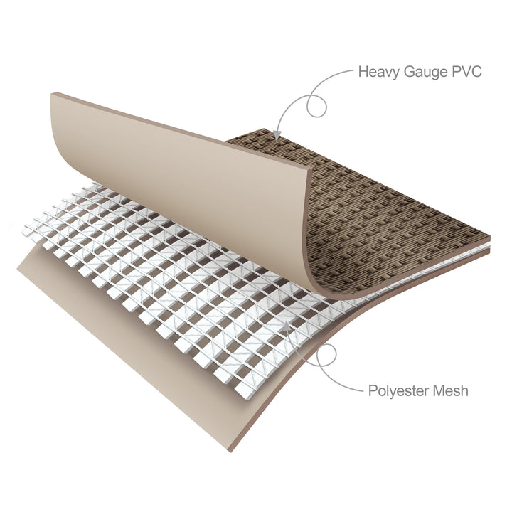 Funsicle 18 Ft Oasis Designer Lap Above Ground Pool w/ Pump, Triple Basketweave - VMInnovations