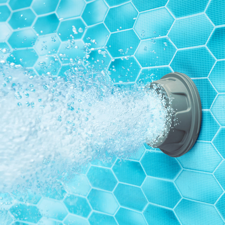 Funsicle 18 Ft Oasis Designer Lap Above Ground Pool w/ Pump, Triple Basketweave - VMInnovations