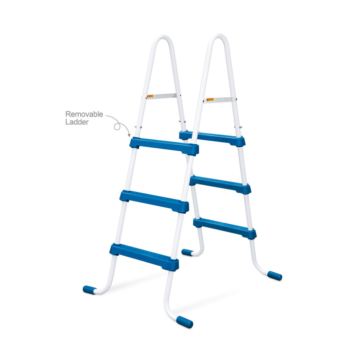 Funsicle 36 Inch SureStep 3 Stair Outdoor Above-Ground Swimming Pool Ladder
