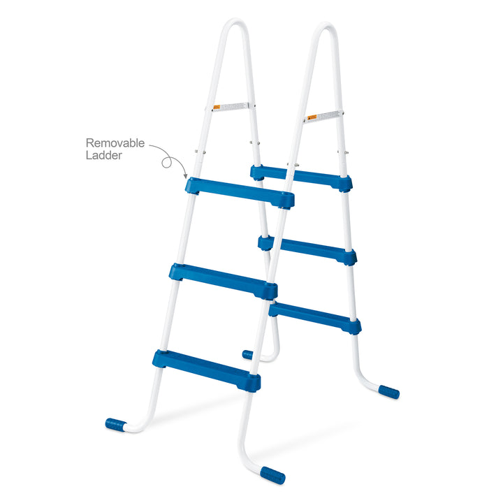 Funsicle 42 Inch SureStep 3 Stair Outdoor Above-Ground Swimming Pool Ladder