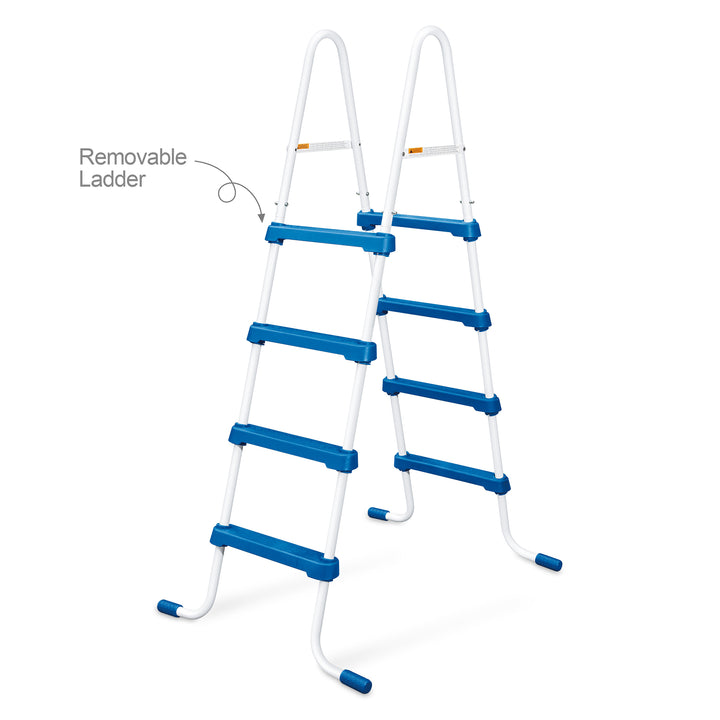 Funsicle 48 Inch SureStep 3 Stair Outdoor Above-Ground Swimming Pool Ladder