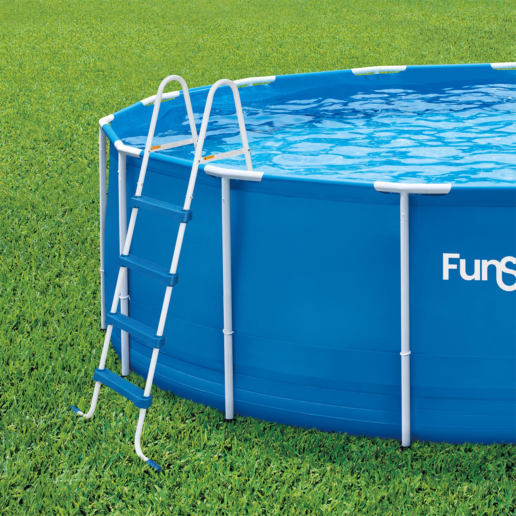 Funsicle 52 Inch SureStep 4 Stair Outdoor Above-Ground Swimming Pool Ladder - VMInnovations