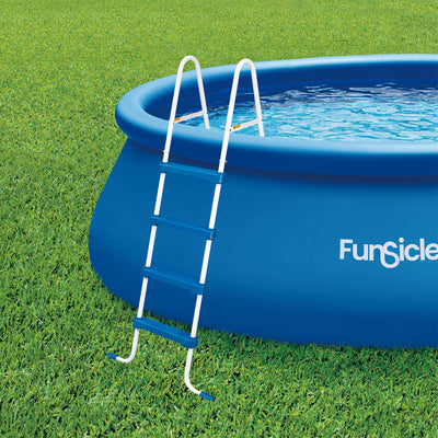 Funsicle 52 Inch SureStep 4 Stair Outdoor Above-Ground Swimming Pool Ladder - VMInnovations