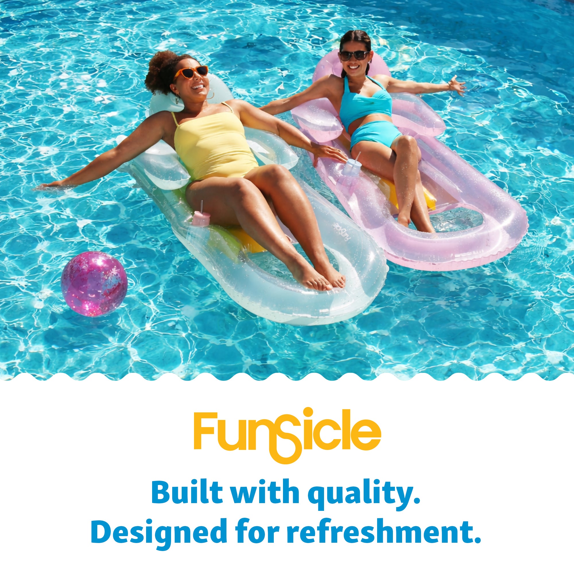 Funsicle 15' x 48" Outdoor Activity Round Frame Swimming Pool Set (Open Box)