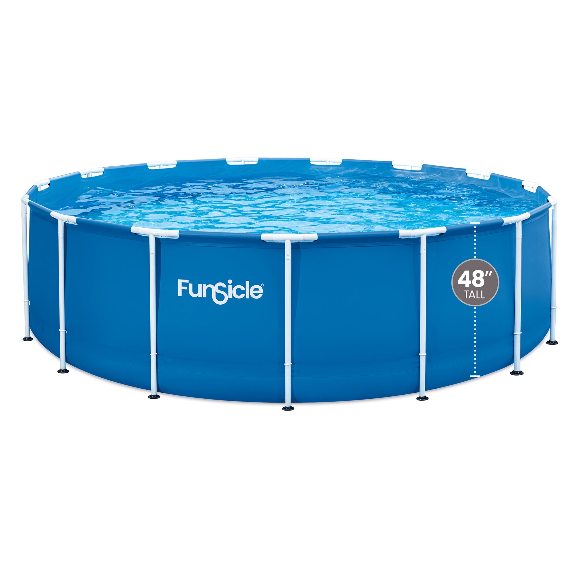 Funsicle 15' x 48" Outdoor Activity Round Frame Swimming Pool Set (Open Box)