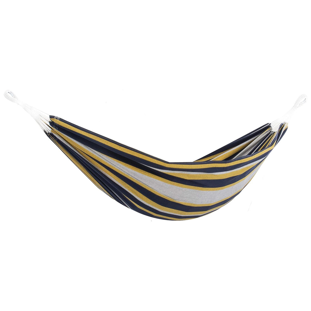 Vivere Brazilian Style Double Cotton Hammock, Outdoor Hanging Daybed, Serenity - VMInnovations
