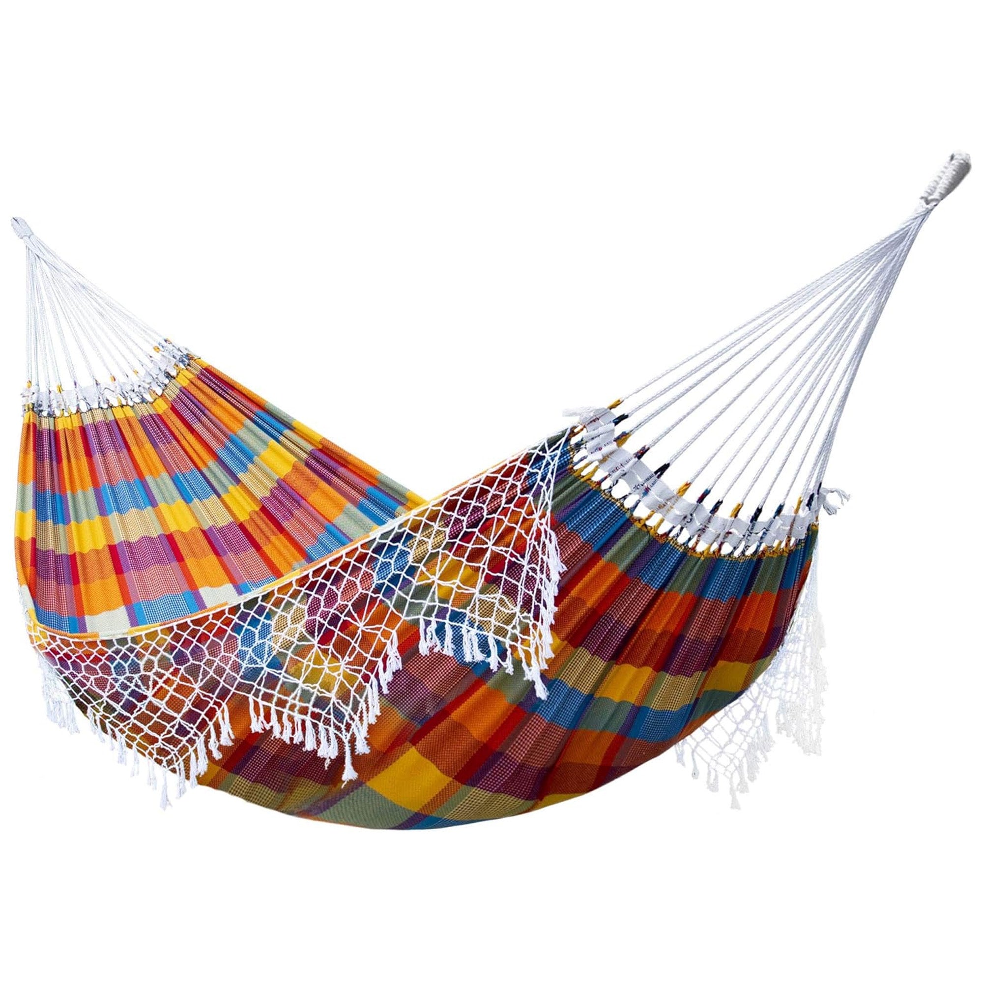 Vivere Authentic Brazilian Cotton Hammock, Outdoor Hanging Daybed (Open Box) - VMInnovations