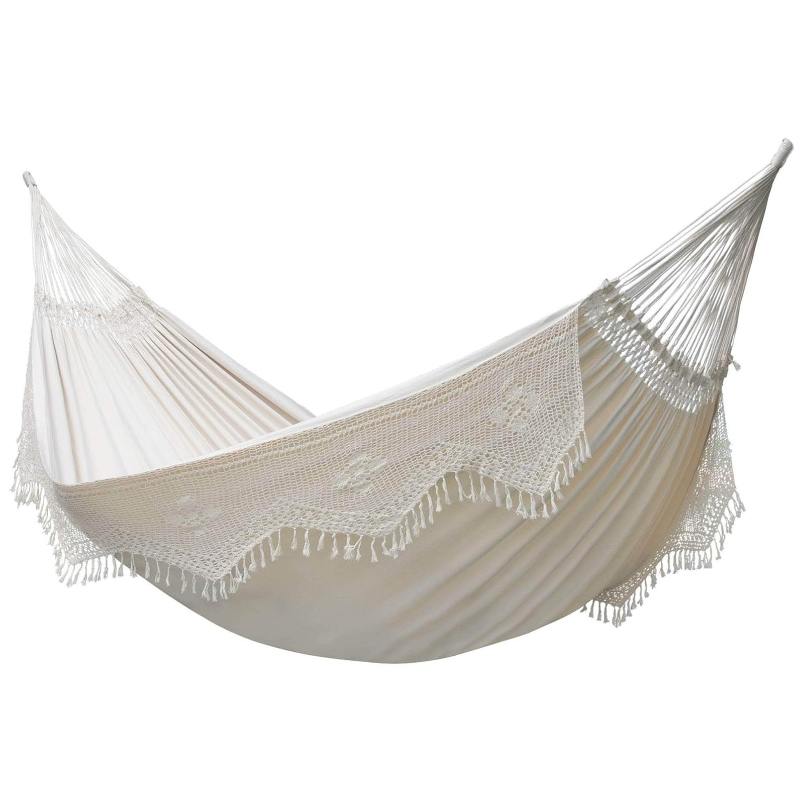 Vivere Authentic Brazilian Cotton Hammock, Hanging Daybed, Antique (Open Box) - VMInnovations