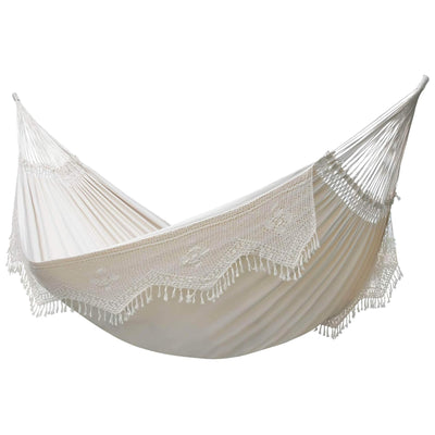 Vivere Authentic Brazilian Cotton Hammock, Outdoor Hanging Daybed, Antique (Used) - VMInnovations