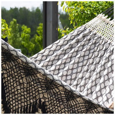 Vivere Authentic Brazilian Cotton Hammock, Outdoor Hanging Daybed (Open Box) - VMInnovations