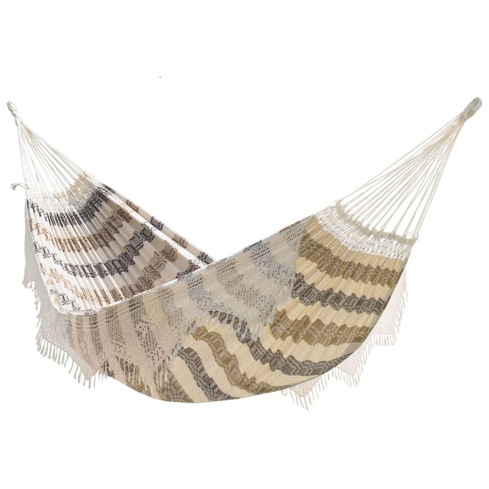 Vivere Authentic Brazilian Cotton Hammock, Outdoor Hanging Daybed, Costa - VMInnovations