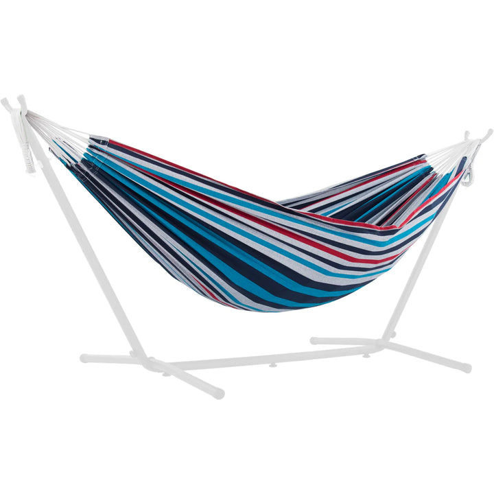 Vivere Double Cotton Replacement Hammock for 8’, 9’ Stand, Canvas Only, Denim - VMInnovations