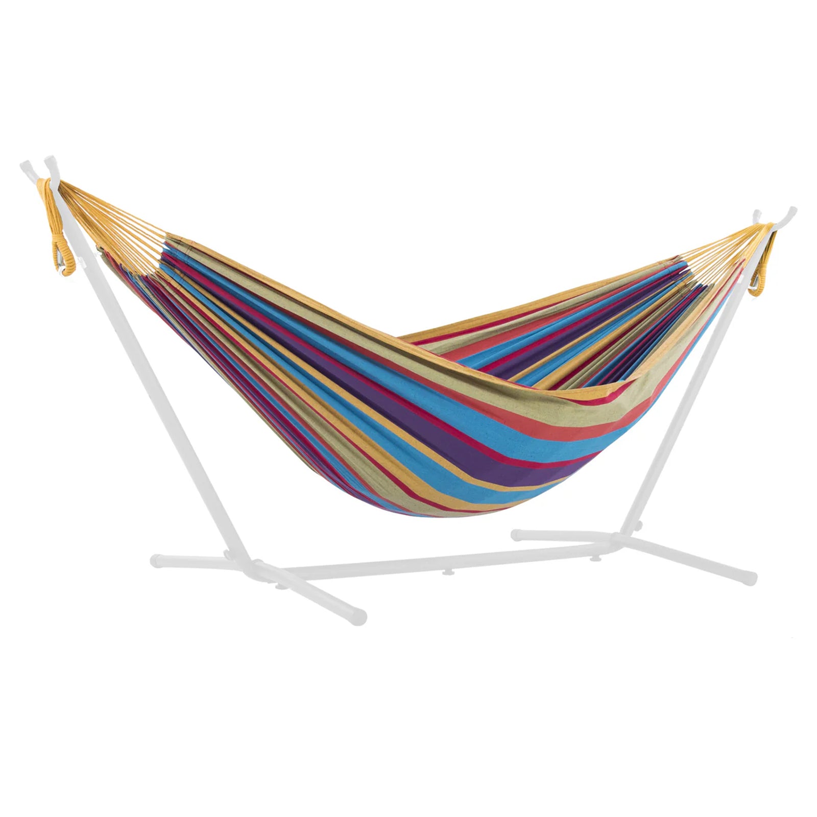 Vivere Double Cotton Replacement Hammock for 8’, 9’ Stand, Canvas Only, Tropical - VMInnovations