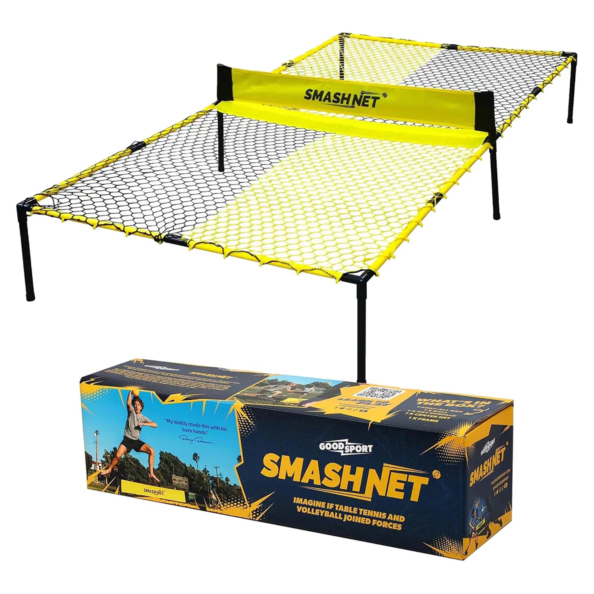 Vivere SMASHNET Outdoor Family Backyard Play Volleyball Tennis GameSet(Open Box)