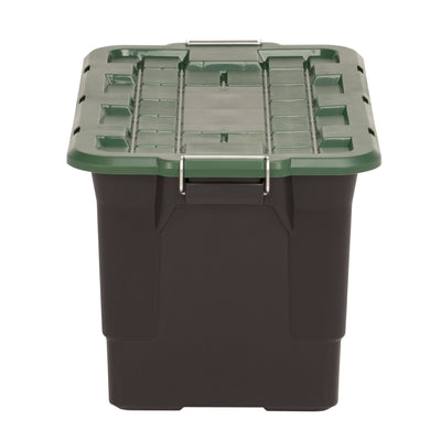 Homz 2 Pack 30-Gallon Plastic Stackable Home Storage Bins with Lids, (Open Box) - VMInnovations