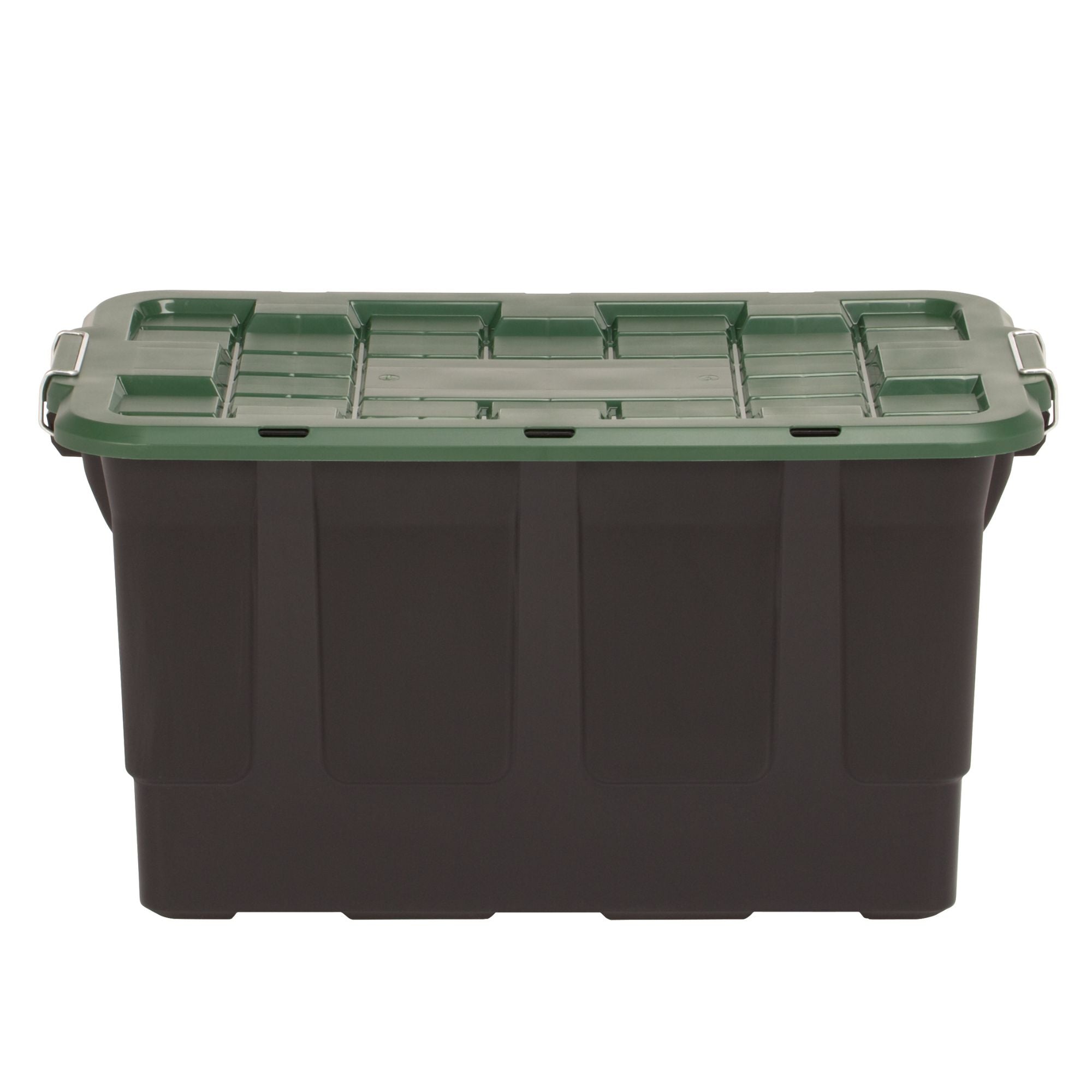 Homz 2 Pack 30-Gallon Plastic Stackable Home Storage Bins with Lids, (Open Box) - VMInnovations