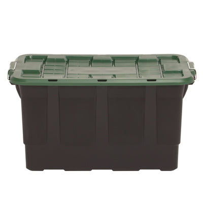 Homz 2 Pack 30-Gallon Plastic Stackable Home Storage Bins with Lids, (Open Box) - VMInnovations