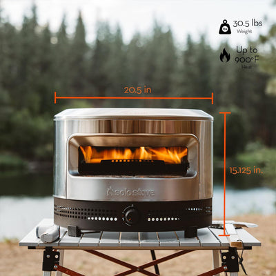 Solo Stove Pi Prime Pizza Oven, Outdoor Portable Propane Pizza Oven with Stone