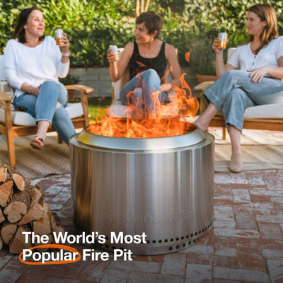 Solo Stove Essential Bundle Yukon 2.0, 27" Smokeless Fire Pit with Stand, & Lid - VMInnovations
