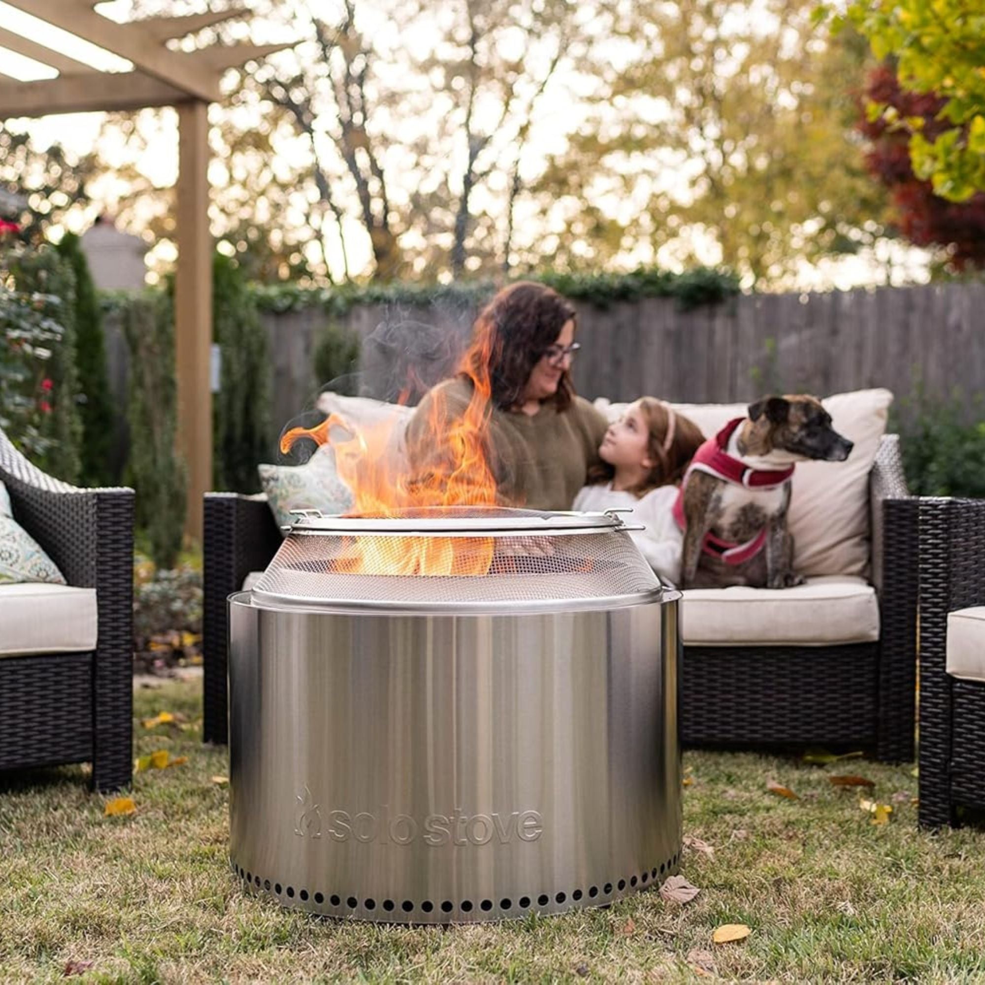 Solo Stove Essential Bundle Yukon 2.0, 27" Smokeless Fire Pit with Stand, & Lid - VMInnovations