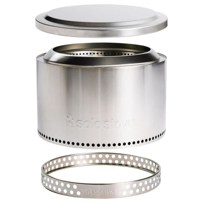 Solo Stove Essential Bundle Yukon 2.0, 27" Smokeless Fire Pit with Stand, & Lid - VMInnovations