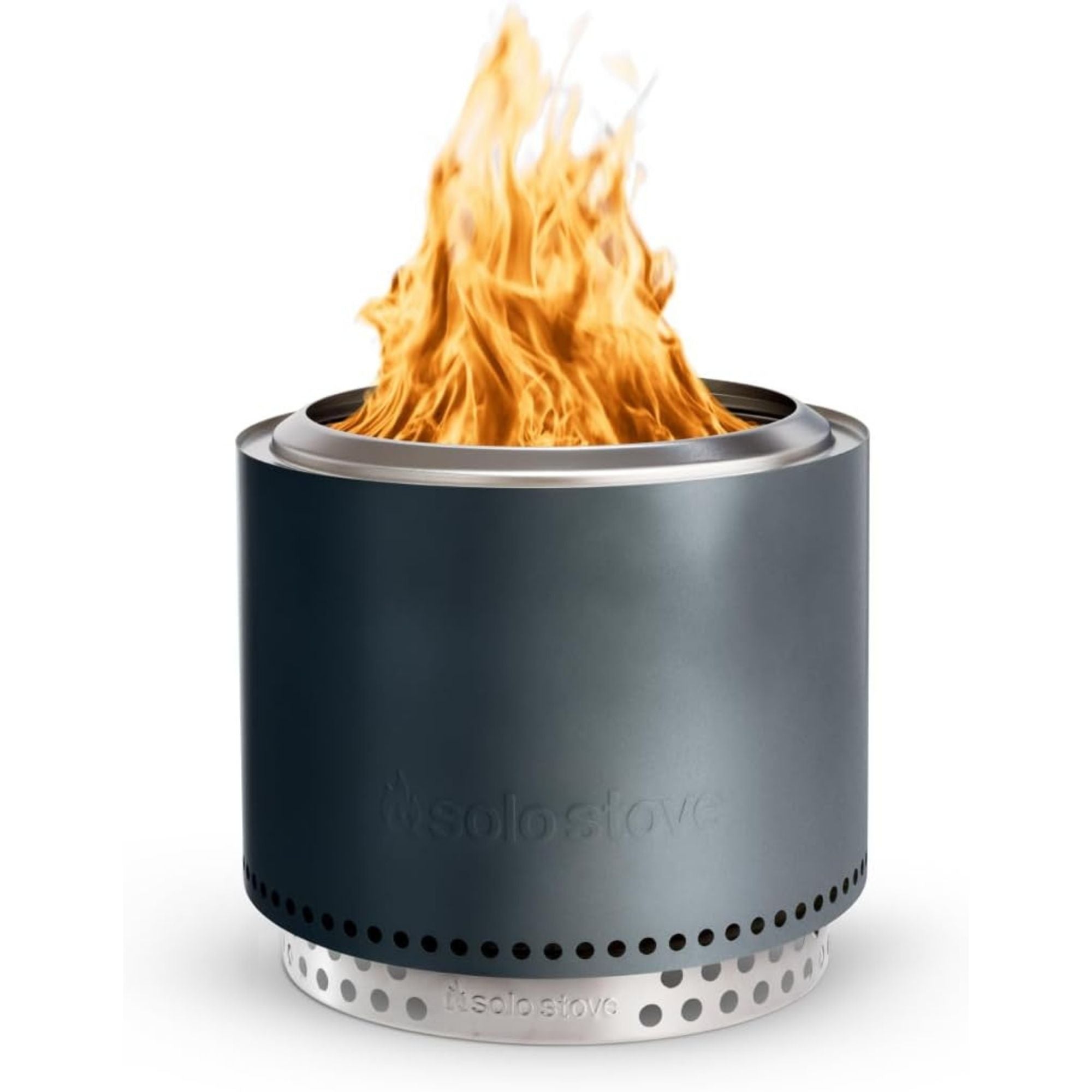 Solo Stove Bonfire, 19.5" Wood Burning Smokeless Fire Pit with Stand, Gunmetal