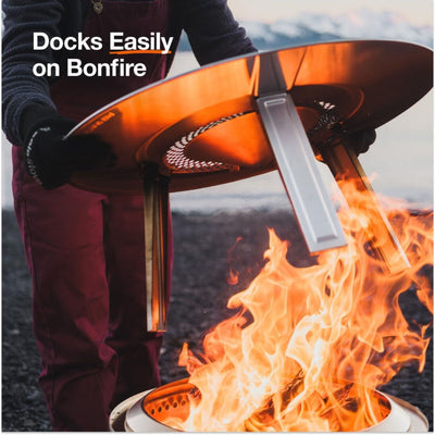 Solo Stove Bonfire Heat Deflector Steel Fire Pit Accessory Maximizes Heat Radius