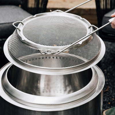 Solo Stove Bonfire Shield, Stainless Steel Mesh Spark Screen with Removal Tools