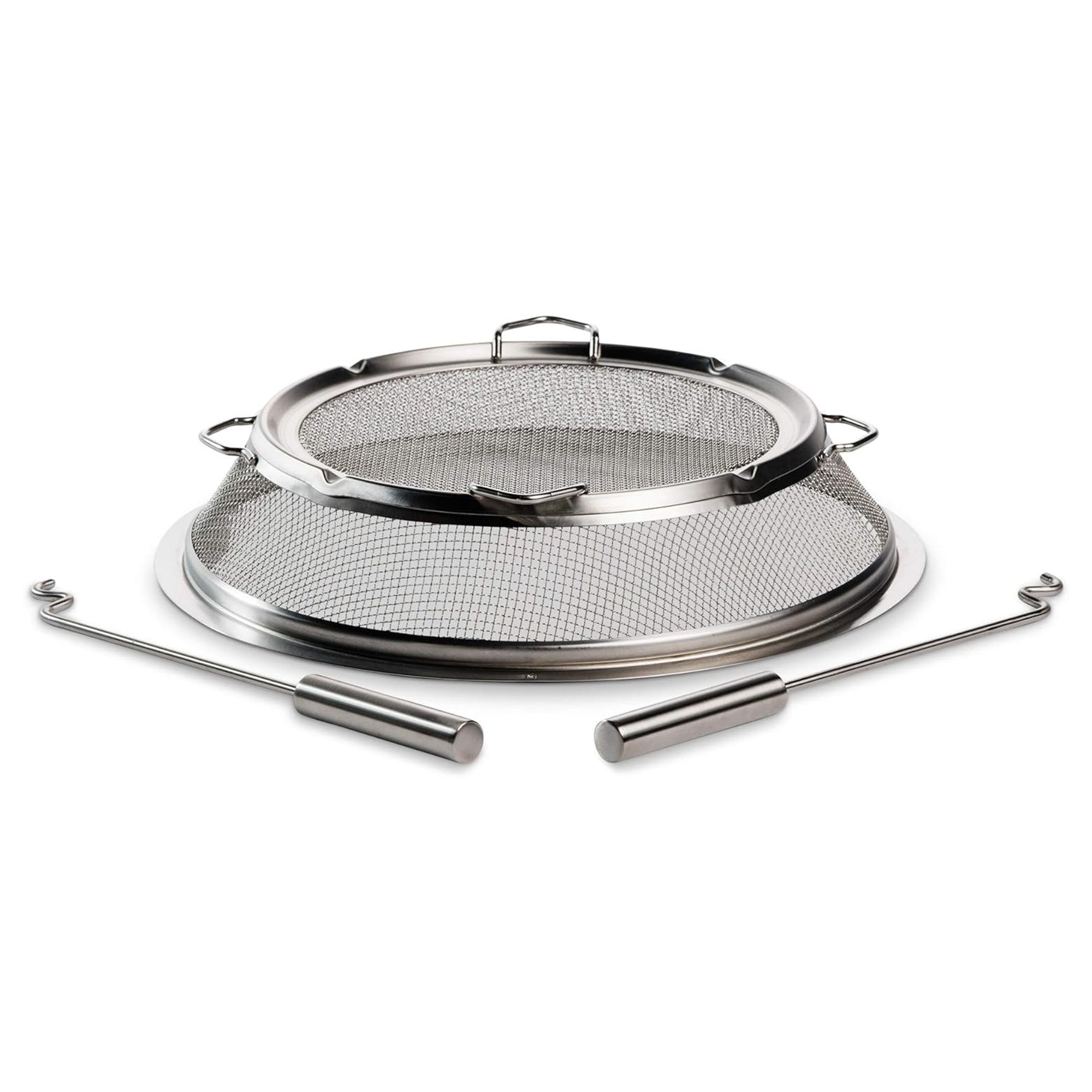 Solo Stove Bonfire Shield, Stainless Steel Mesh Spark Screen with Removal Tools