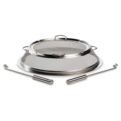 Solo Stove Bonfire Shield, Stainless Steel Mesh Spark Screen with Removal Tools