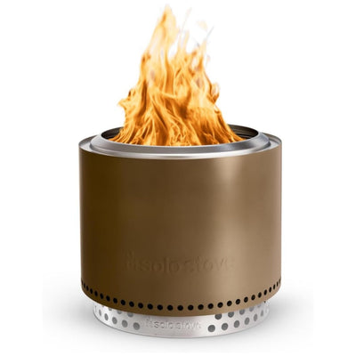 Solo Stove Bonfire, 19.5" Wood Burning Smokeless Fire Pit with Stand, Bronze