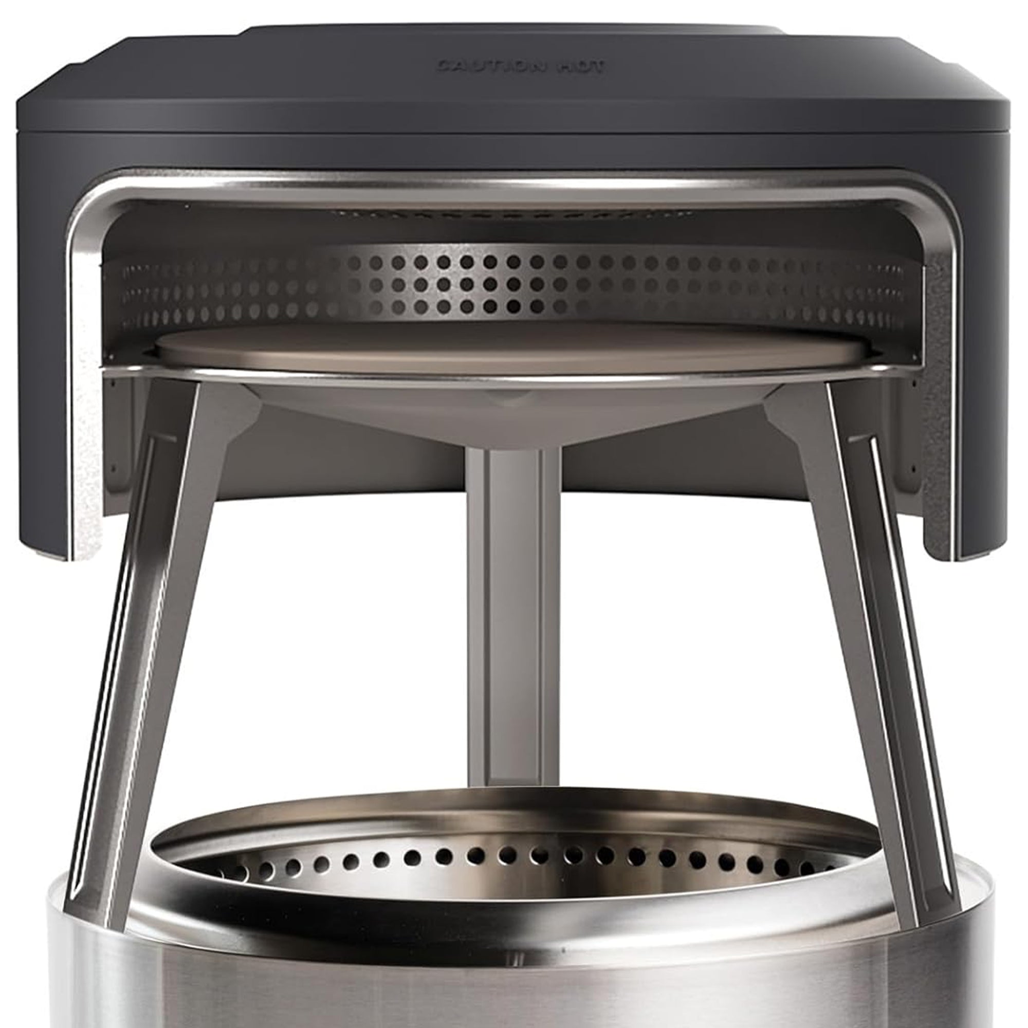 Solo Stove Bonfire Pi Fire, Fire Pit Pizza Oven Accessory with Stone & Carry Bag