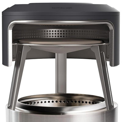 Solo Stove Bonfire Pi Fire, Fire Pit Pizza Oven Accessory with Stone & Carry Bag
