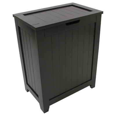 Redmon Contemporary Wooden Clothes Hamper for Bedroom & Laundry Room (Open Box)