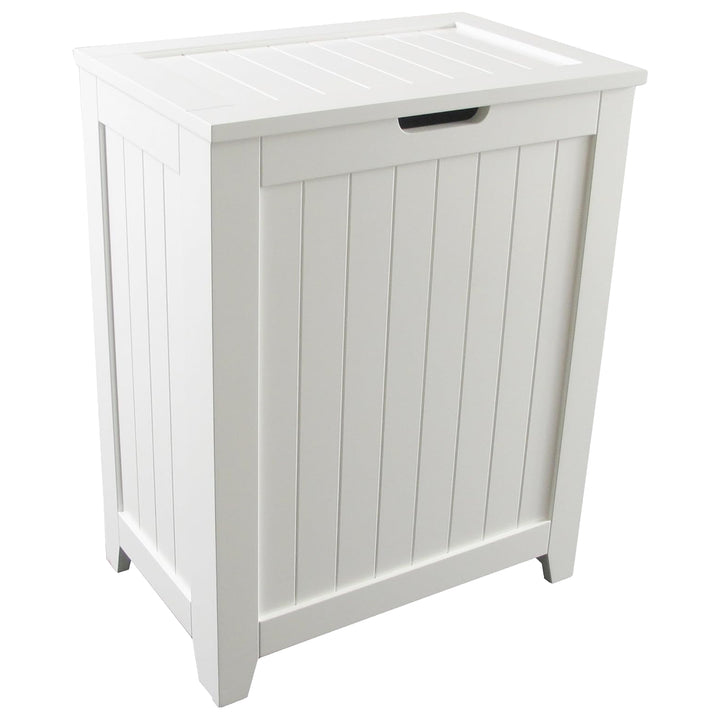 Redmon Contemporary Wooden Clothes Hamper for Bedroom & Laundry Room (Open Box)