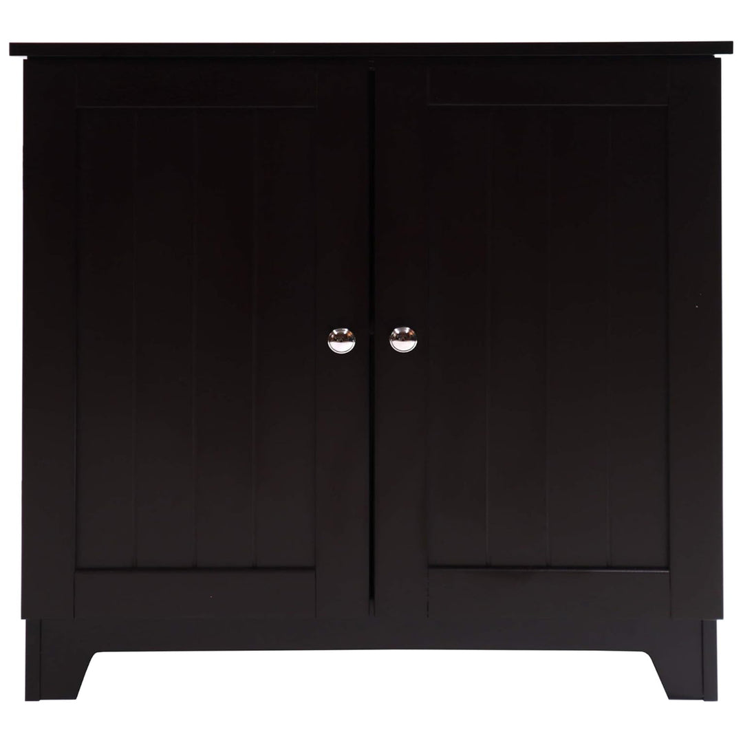 Redmon Contemporary Double Door Cabinet, Modern Wooden Furniture, Espresso