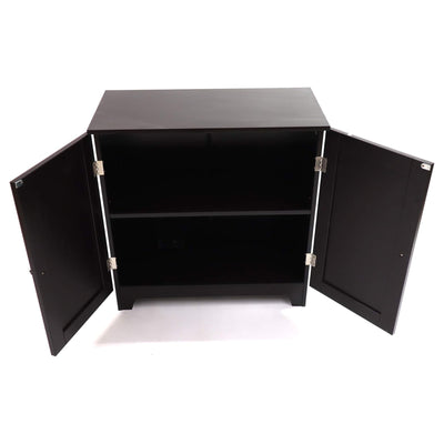 Redmon Contemporary Double Door Cabinet, Modern Wooden Furniture, (Open Box)