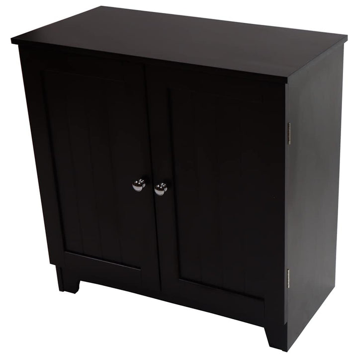 Redmon Contemporary Double Door Cabinet, Modern Wooden Furniture, Espresso