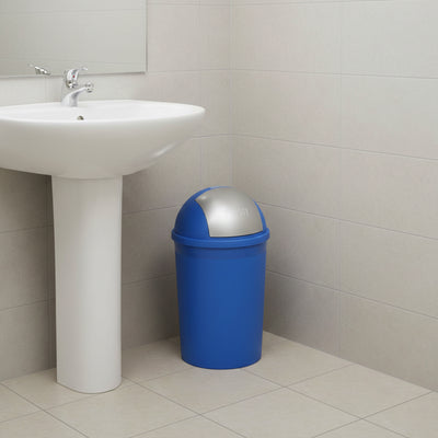Redmon 4 Gal Swivel Lid Trash Can, Plastic Swing-Lid Indoor Waste Bin (Open Box) - VMInnovations