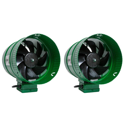 Active Air ACFB8 8 Inch Hydroponics Inline Duct Fans 471 CFM (2 Pack)