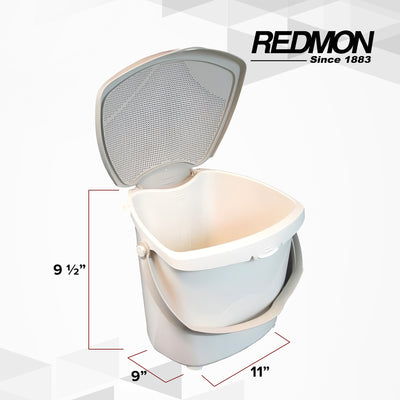 Redmon 1.9 Gal Kitchen Compost Bin, Odor Control Lid for Food Scraps, 300 Pack