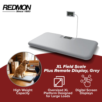 Redmon XL Field Scale with Remote Display, Digital Pet & Package Scale, 36 Pack - VMInnovations