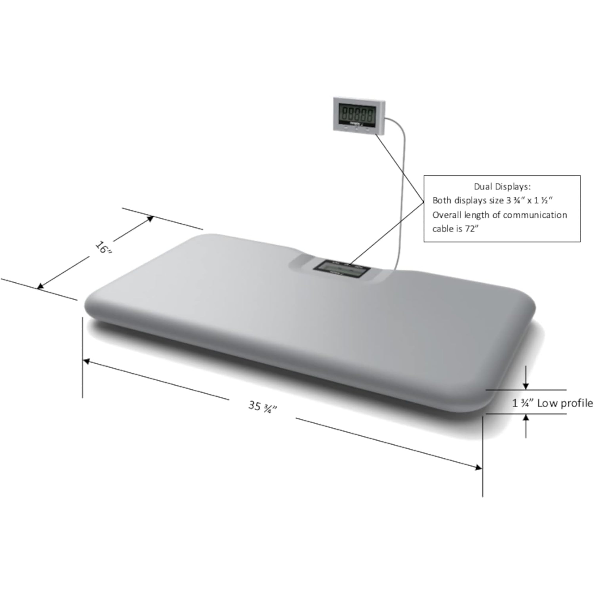 Redmon XL Field Scale with Remote Display, Digital Pet & Package Scale, 36 Pack - VMInnovations