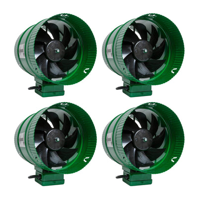 Active Air ACFB8 8" Hydroponics Inline Duct Fans with 471 CFM (4 Pack)