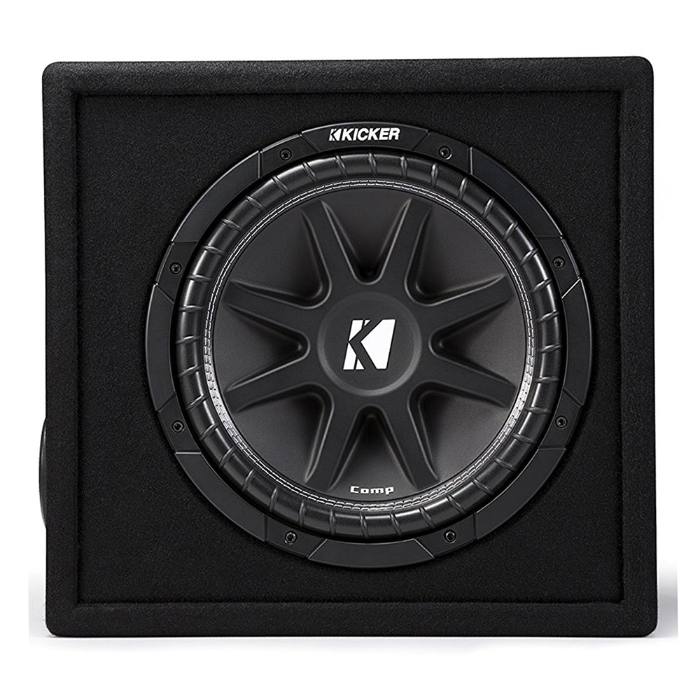 Kicker 43VC124 Comp 12" 300W 4 Ohm Vented Loaded Subwoofer Enclosure (4 Pack) - VMInnovations