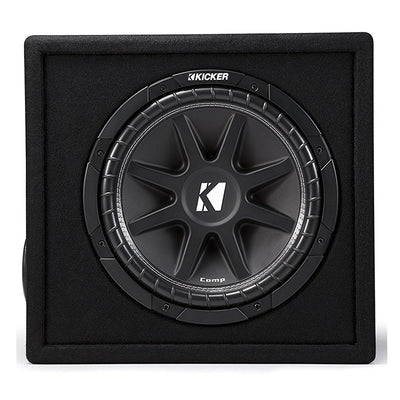 Kicker 43VC124 Comp 12" 300W 4 Ohm Vented Loaded Subwoofer Enclosure (4 Pack) - VMInnovations