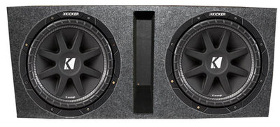2) KICKER 43C154 15" 1000W COMP Car Subwoofers Subs+ Vented Dual Sub Enclosure
