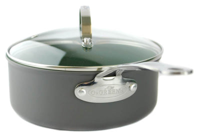 Telebrands Orgreenic 10-Pc Anodized NonStick Cookware Set Pans Pots (Open Box)