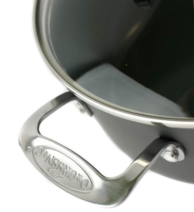 Telebrands Orgreenic 10-Pc Anodized NonStick Cookware Set Pans Pots (Open Box)